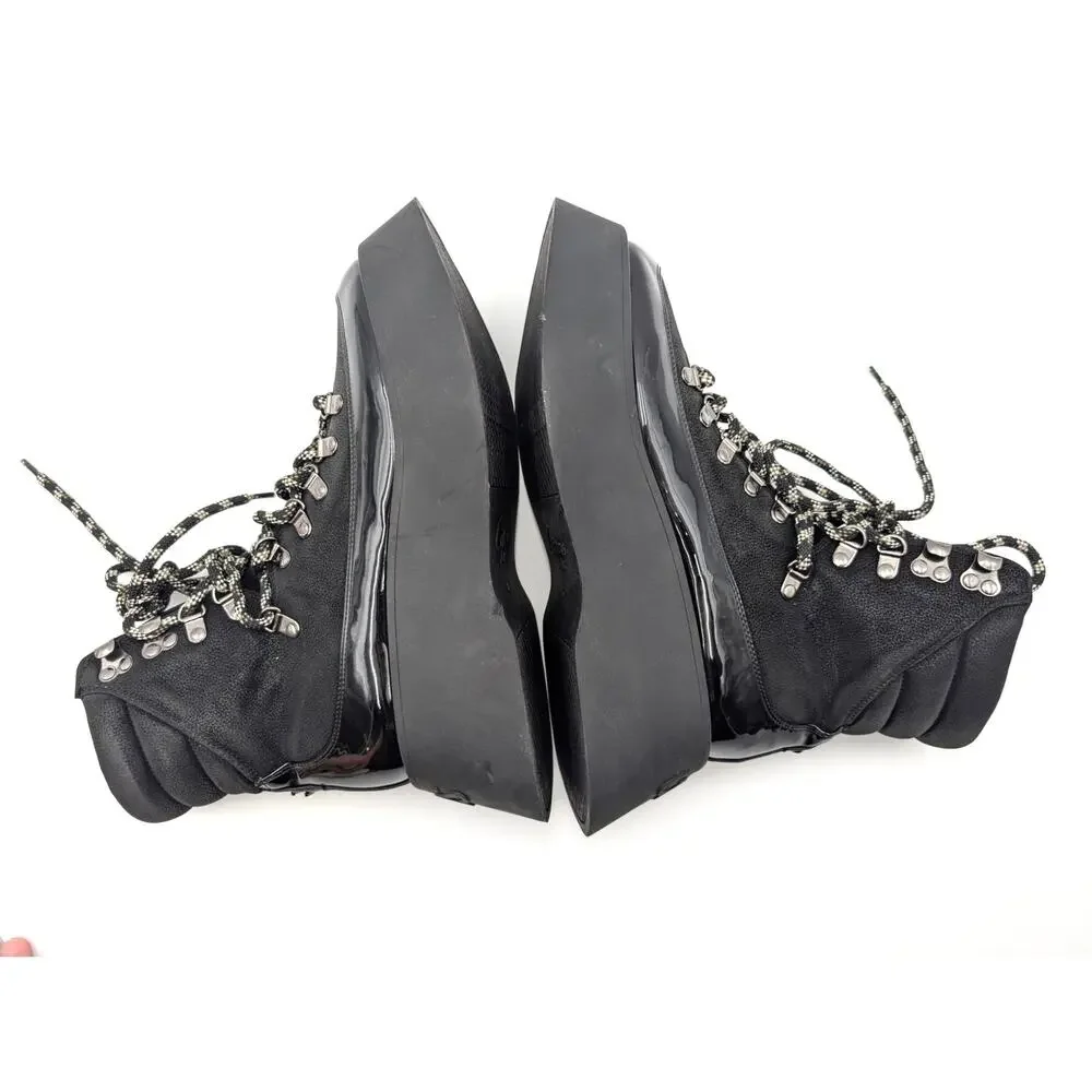 Circus NY by Sam Edelman Gail Lace-Up Platform Boot Women's Black Sz US8.5M EU39